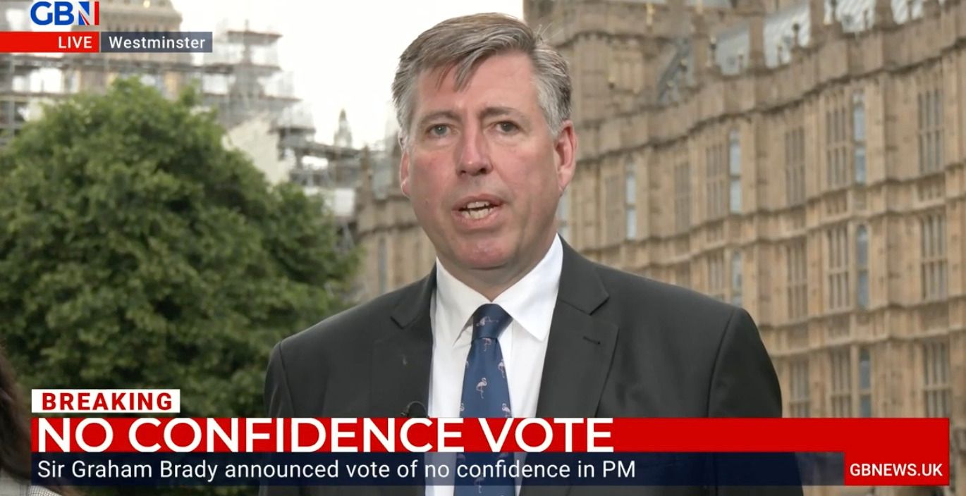 Sir Graham Brady announced the no confidence vote this morning