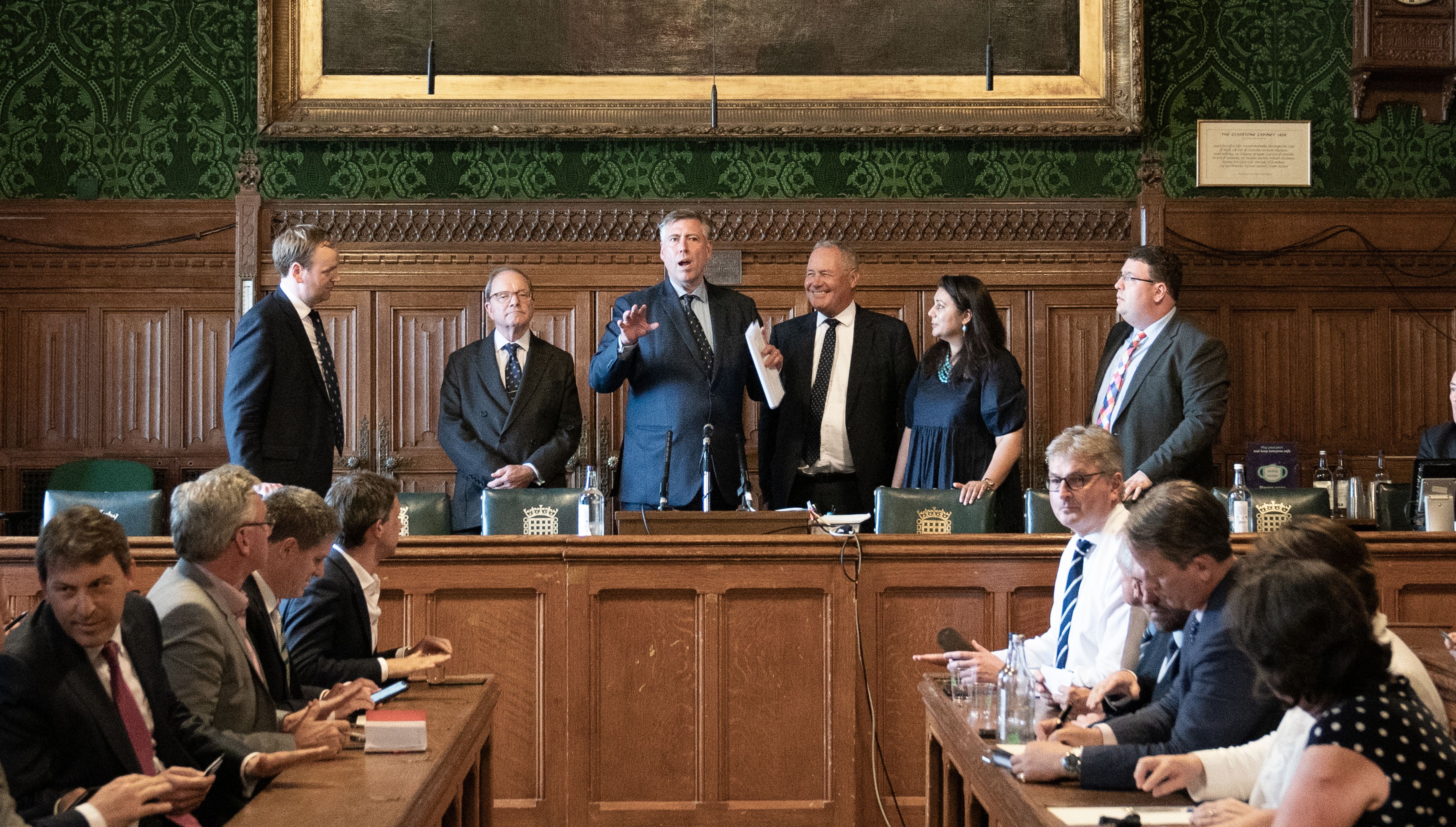 Sir Graham Brady announced the six candidates who made it through to the second ballot