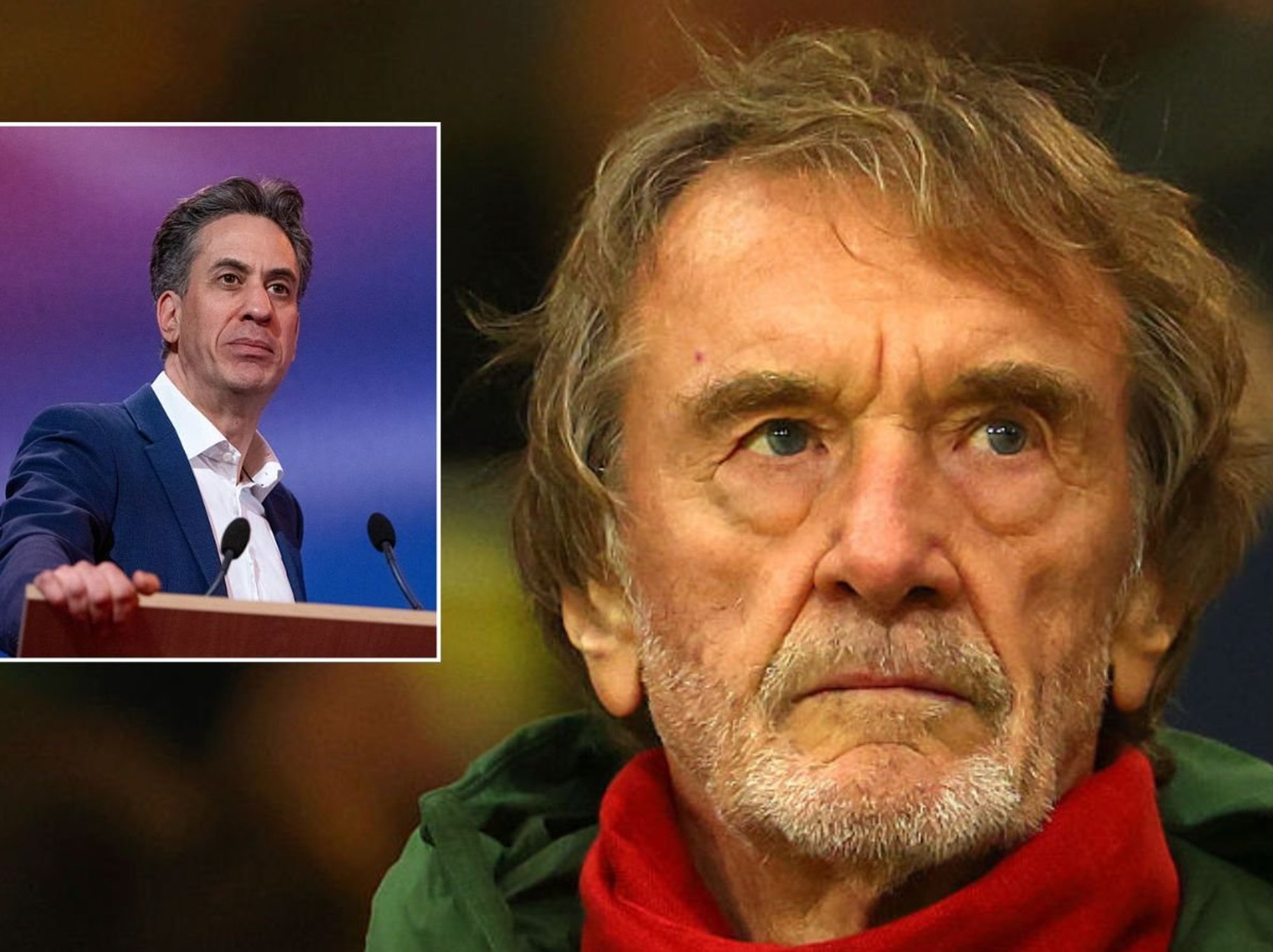 Sir Jim and Miliband