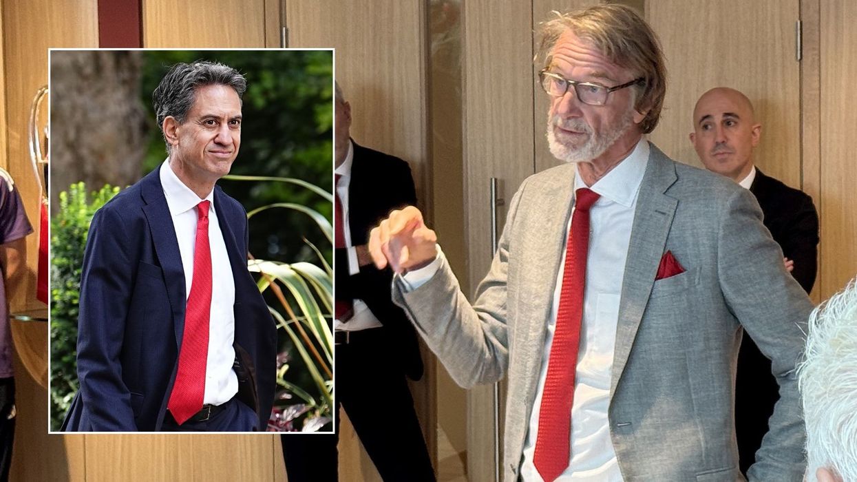 Sir Jim Ratcliffe and Ed Miliband