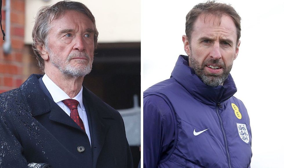 Sir Jim Ratcliffe and Gareth Southgate