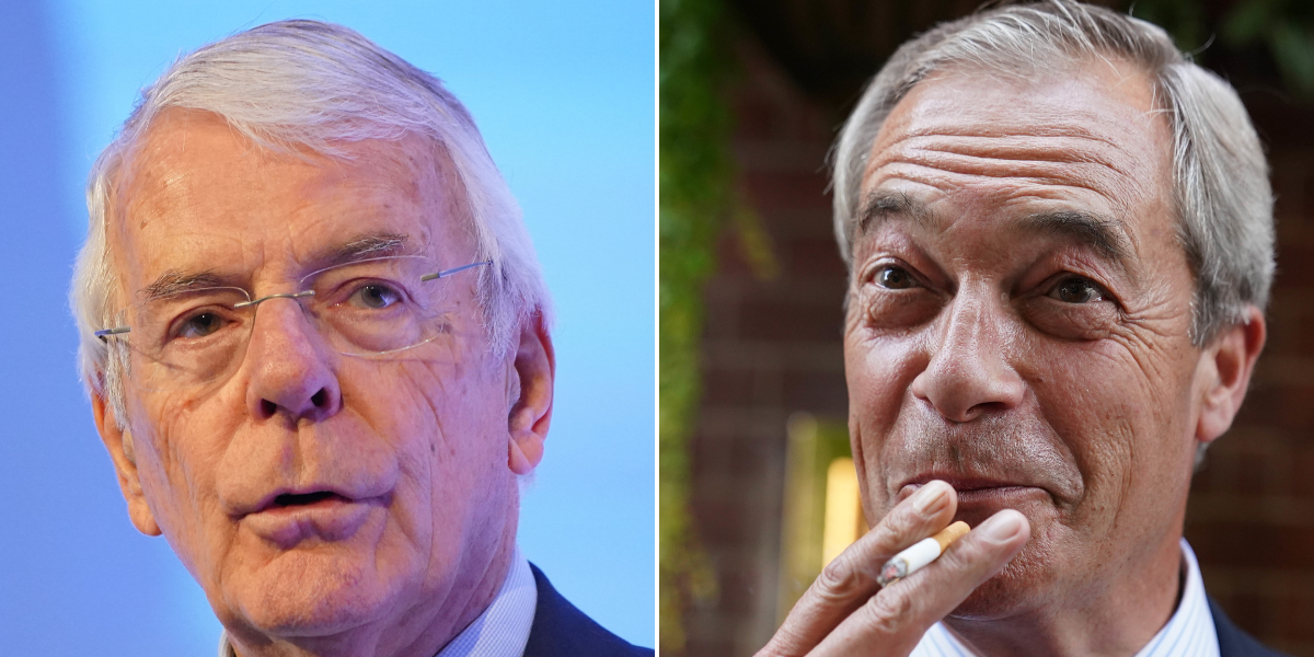 NextImg:John Major warns Tory merger with Reform would be 'fatal' - 'Farage wants to destroy us'