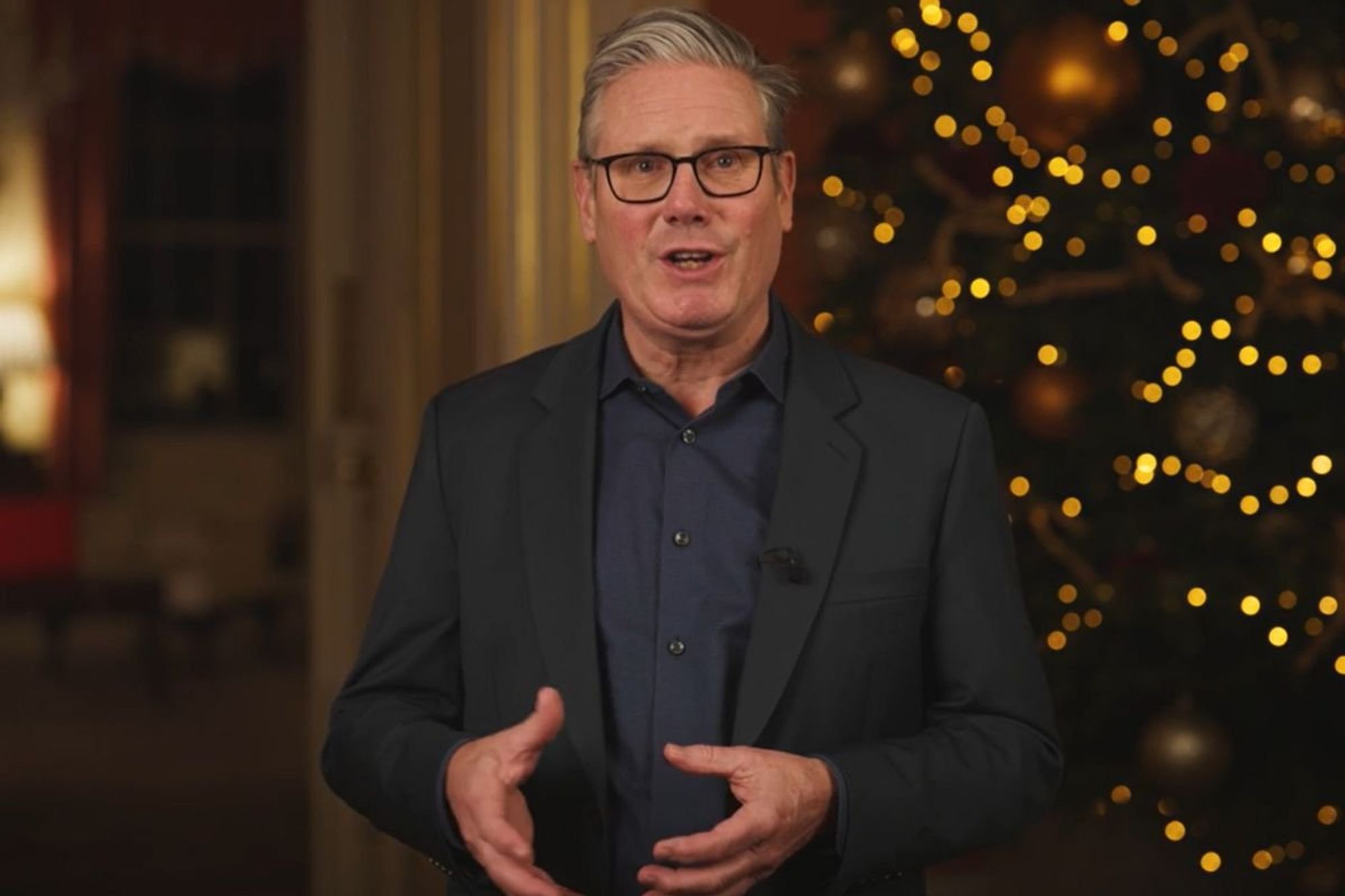 Sir Keir delivers his message at a time when his support has plummeted in the opinion polls