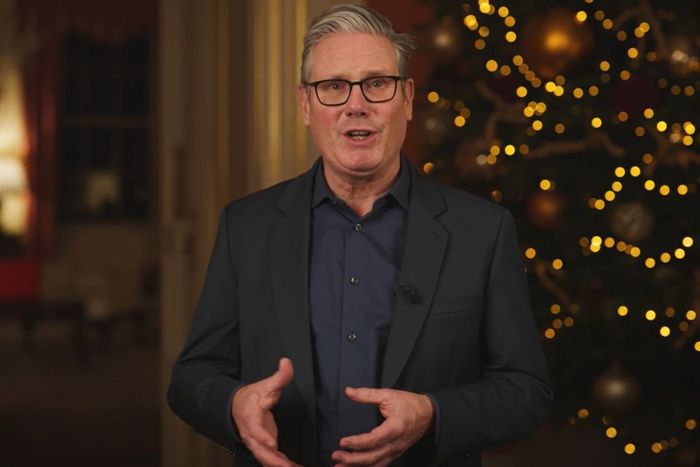 Sir Keir delivers his message at a time when his support has plummeted in the opinion polls