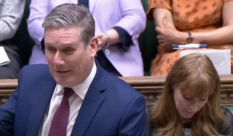 Sir Keir during PMQs