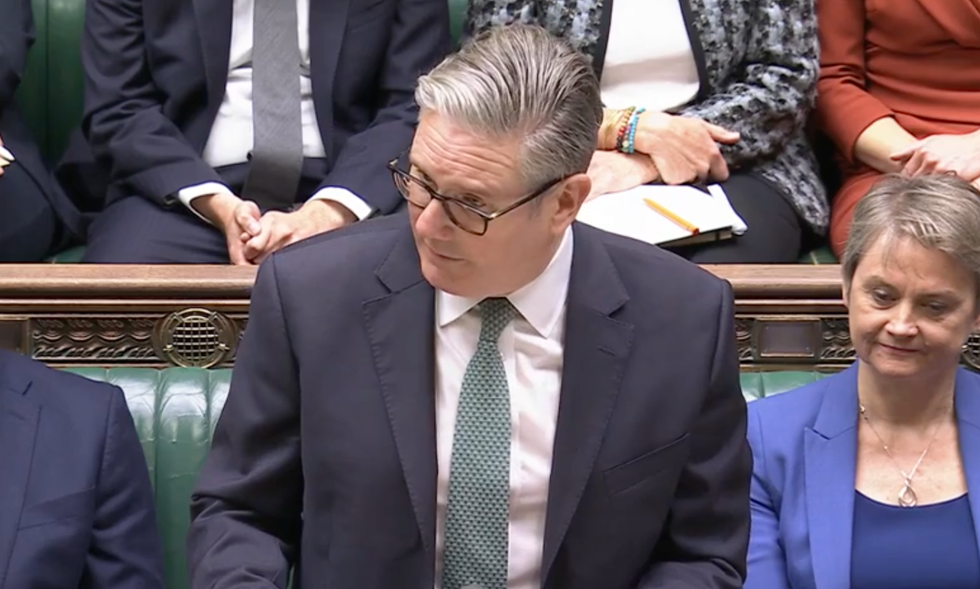 Sir Keir Starmer addresses MPs in the House of Commons
