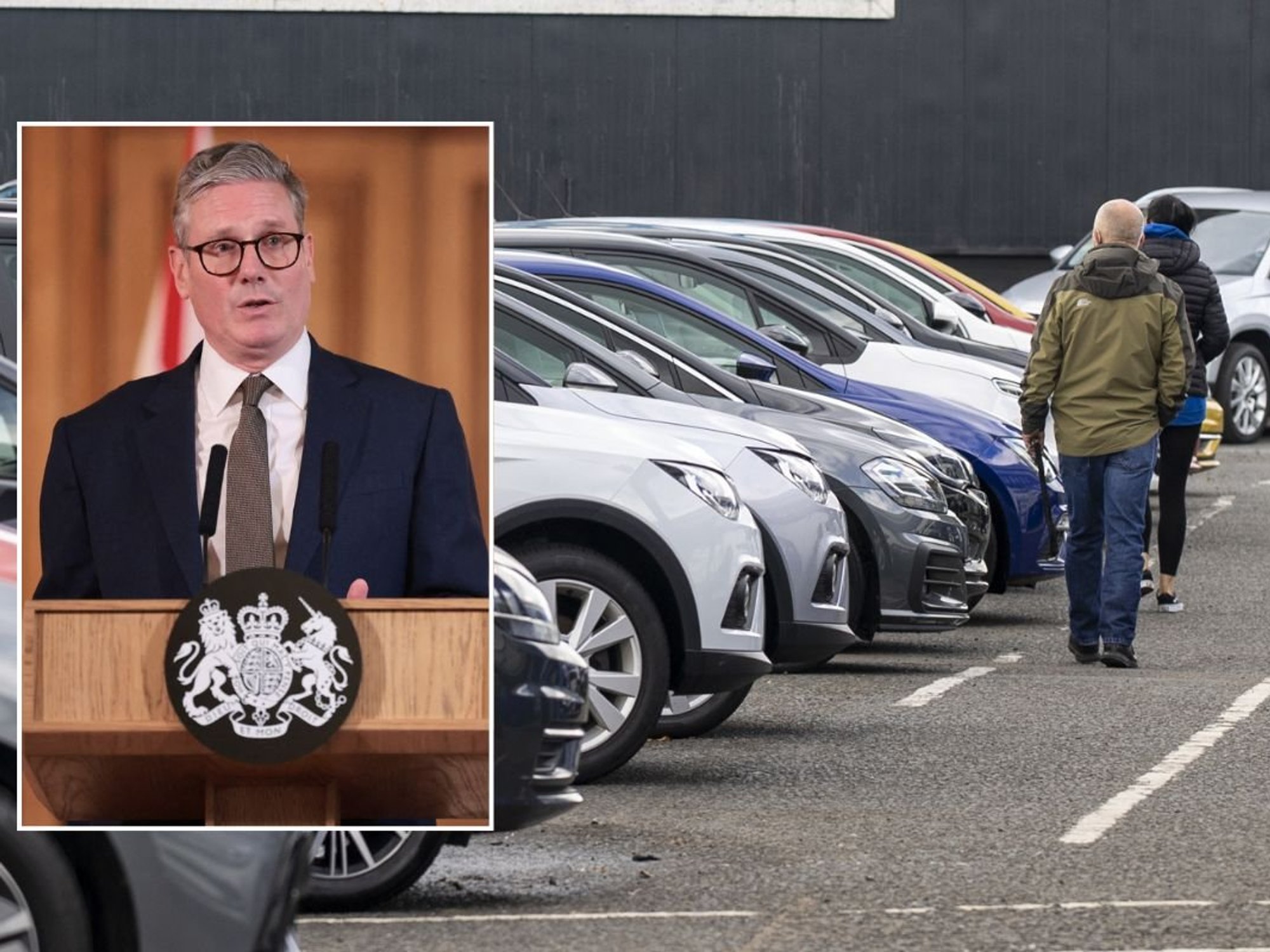 Sir Keir Starmer and a car dealership