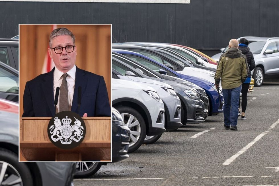 Sir Keir Starmer and a car dealership