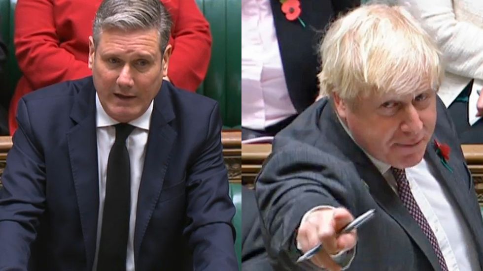 Sir Keir Starmer and Boris Johnson