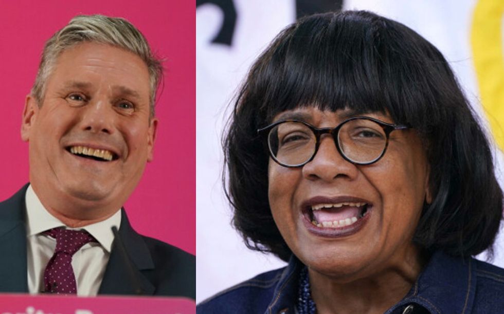 Sir Keir Starmer and Diane Abbott