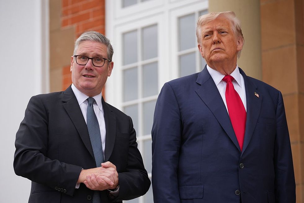 Sir Keir Starmer and Donald Trump