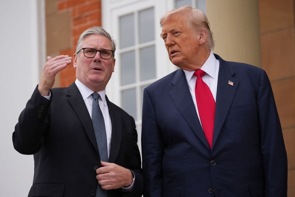 Sir Keir Starmer and Donald Trump