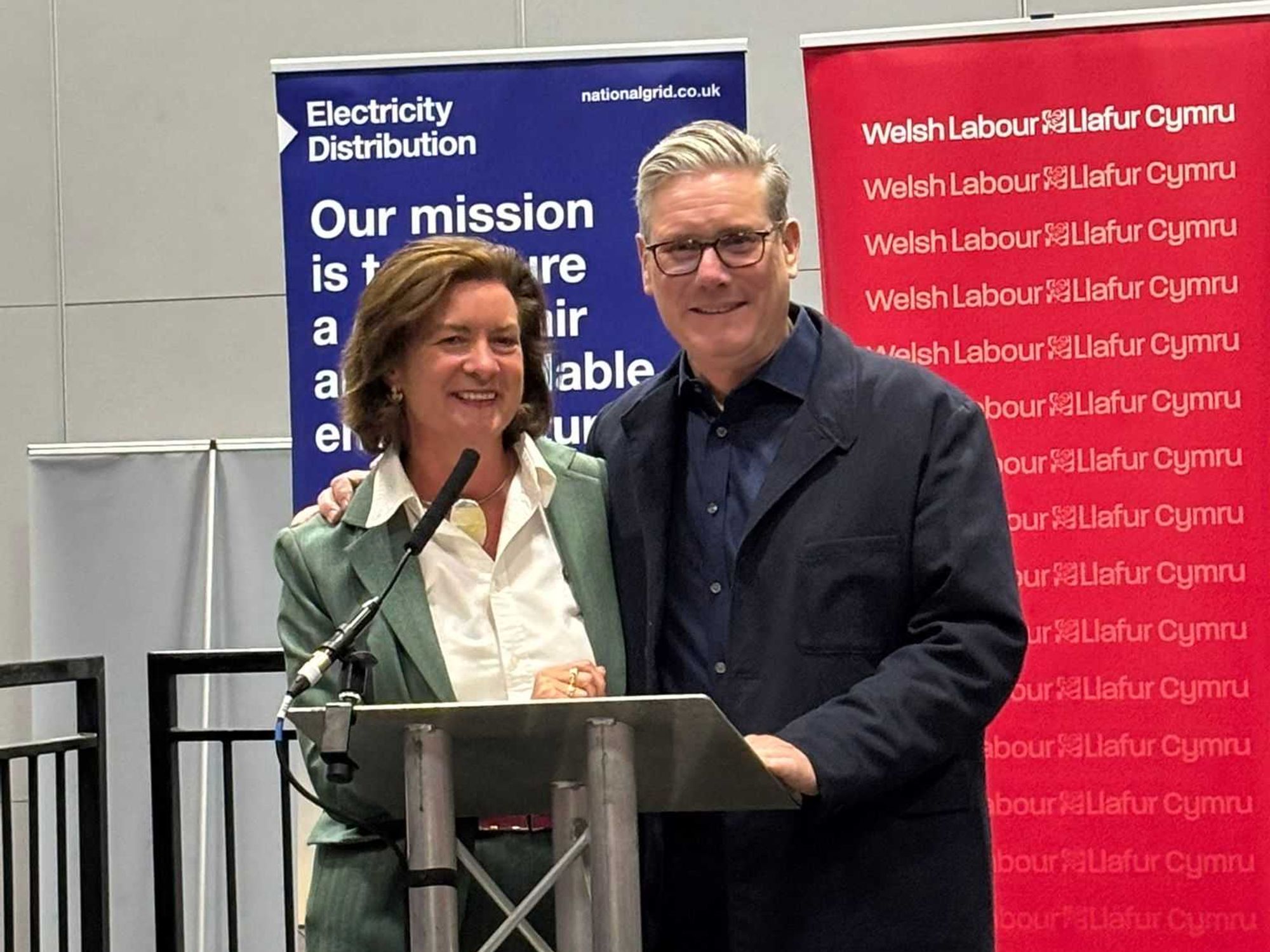 Sir Keir Starmer and Eluned Morgan
