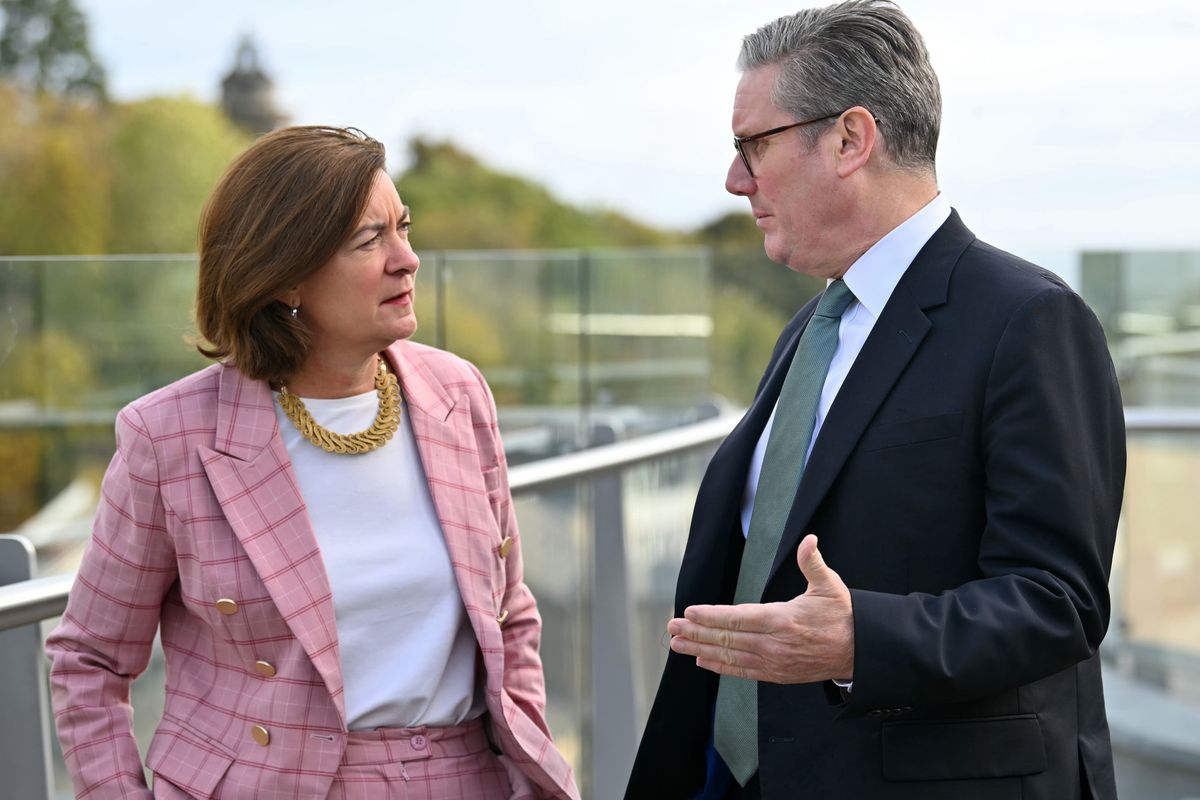 Sir Keir Starmer and Eluned Morgan