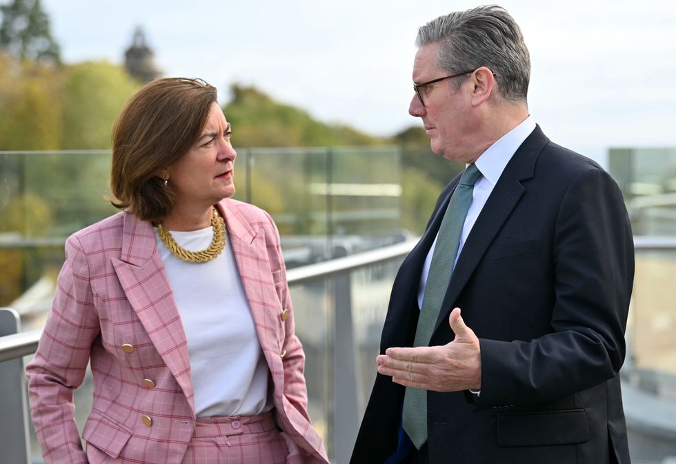 Sir Keir Starmer and Eluned Morgan