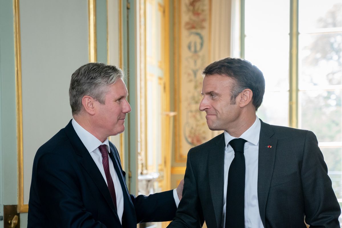 Sir Keir Starmer and Emmanuel Macron 