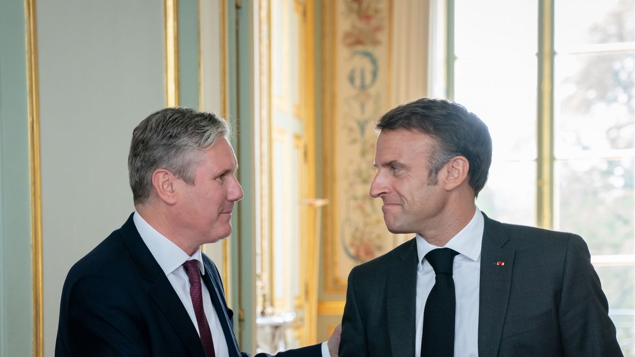 Sir Keir Starmer and Emmanuel Macron