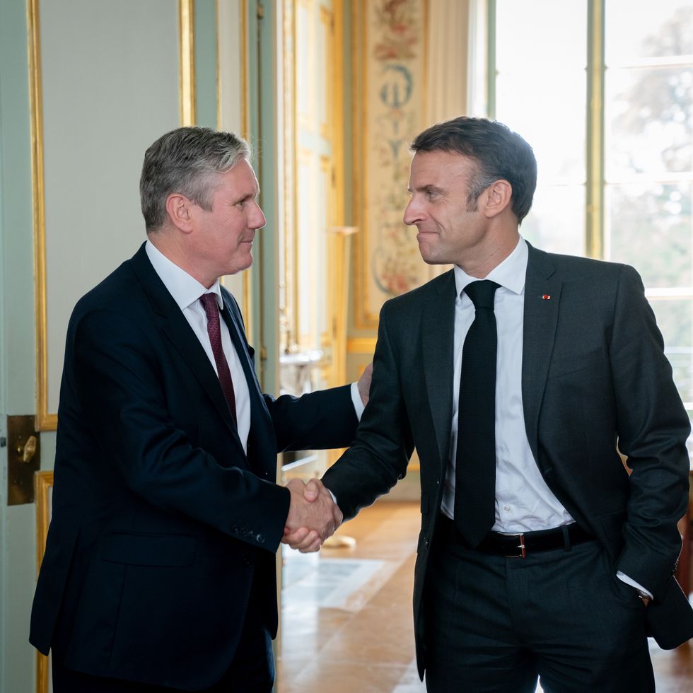 Sir Keir Starmer and Emmanuel Macron 