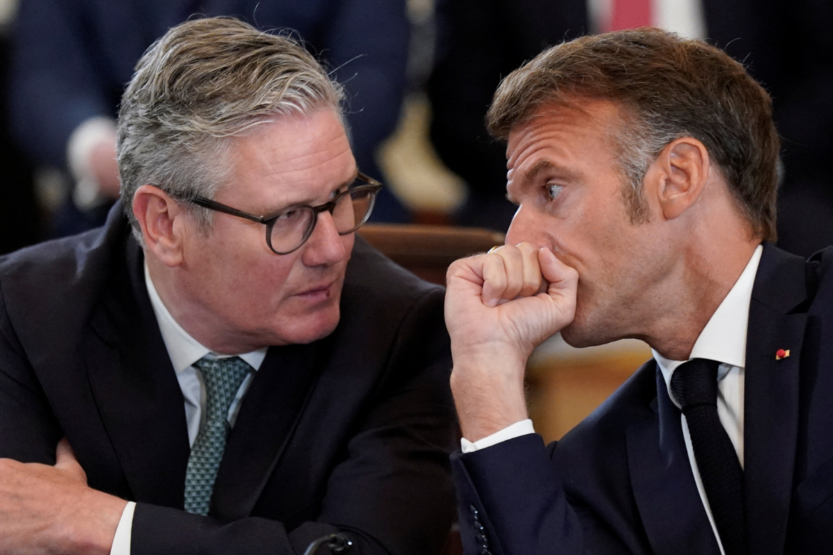 Sir Keir Starmer and Emmanuel Macron