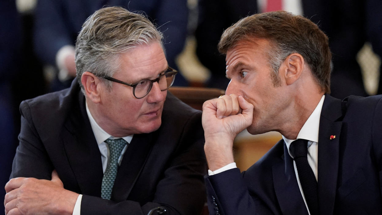 Sir Keir Starmer and Emmanuel Macron