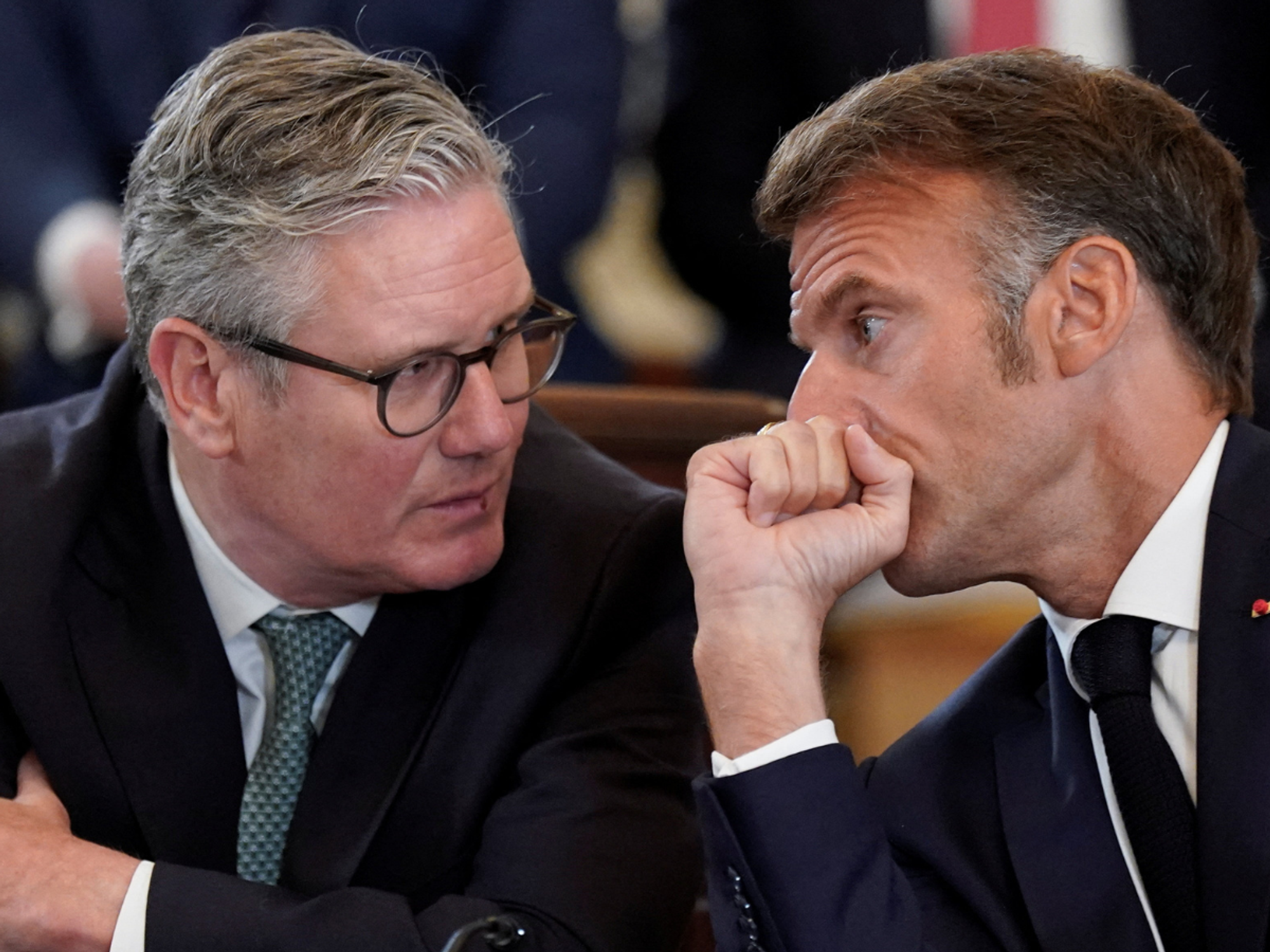 Sir Keir Starmer and Emmanuel Macron