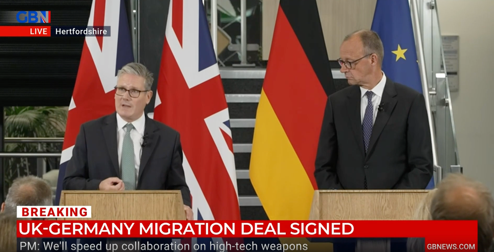 Sir Keir Starmer and Friedrich Merz