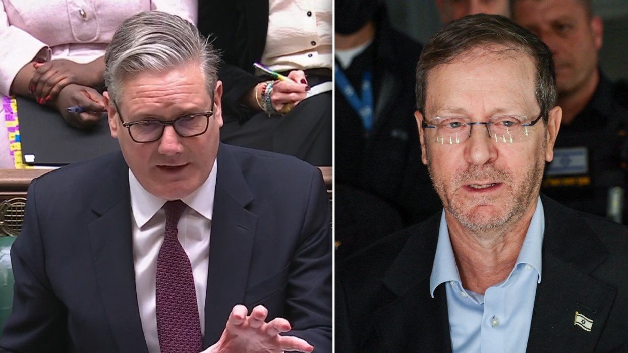 Sir Keir Starmer and Isaac Herzog