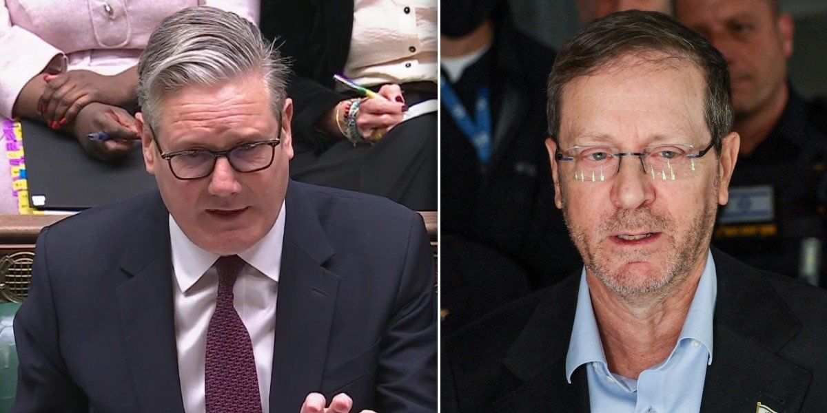 Keir Starmer accused of giving Iran free rein in Britain by Israeli President Keir Starmer accused of giving Iran free rein in Britain by Israeli President