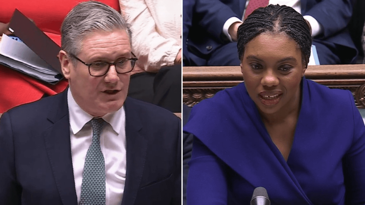 Sir Keir Starmer and Kemi Badenoch during PMQs