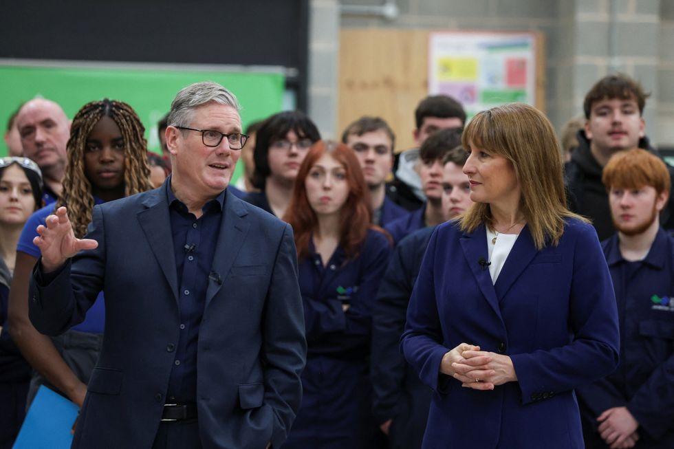 Sir Keir Starmer and Rachel Reeves on a trip in Wales