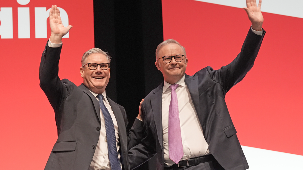 Sir Keir Starmer and the Prime Minister of Australia, Anthony Albanese