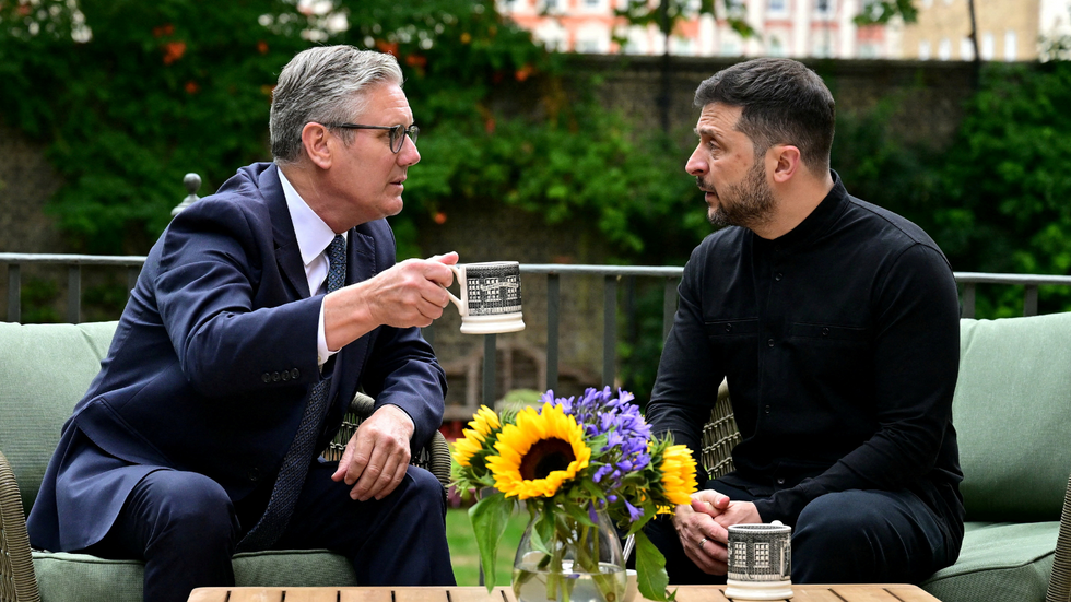 Sir Keir Starmer and Volodymyr Zelensky