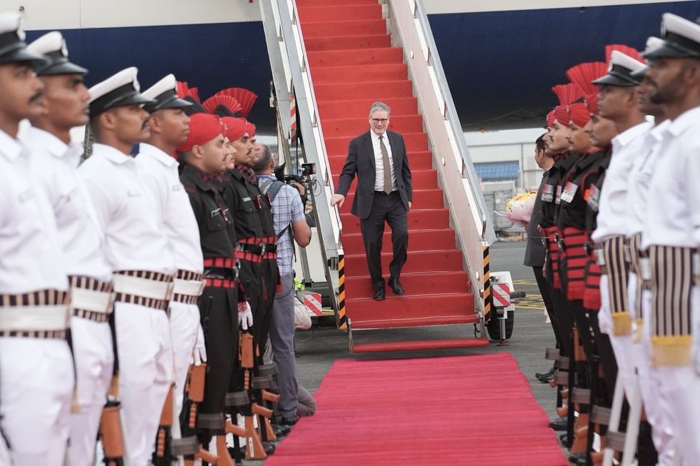 Sir Keir Starmer arrives in India on Wednesday morning