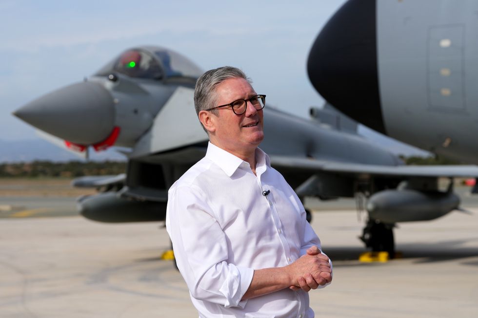 Sir Keir Starmer at RAF Akrotiri
