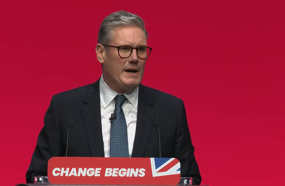 Sir Keir Starmer delivers his conference speech