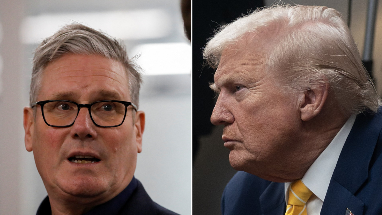 Sir Keir Starmer; Donald Trump in sit-down interview with Bev Turner for GB News