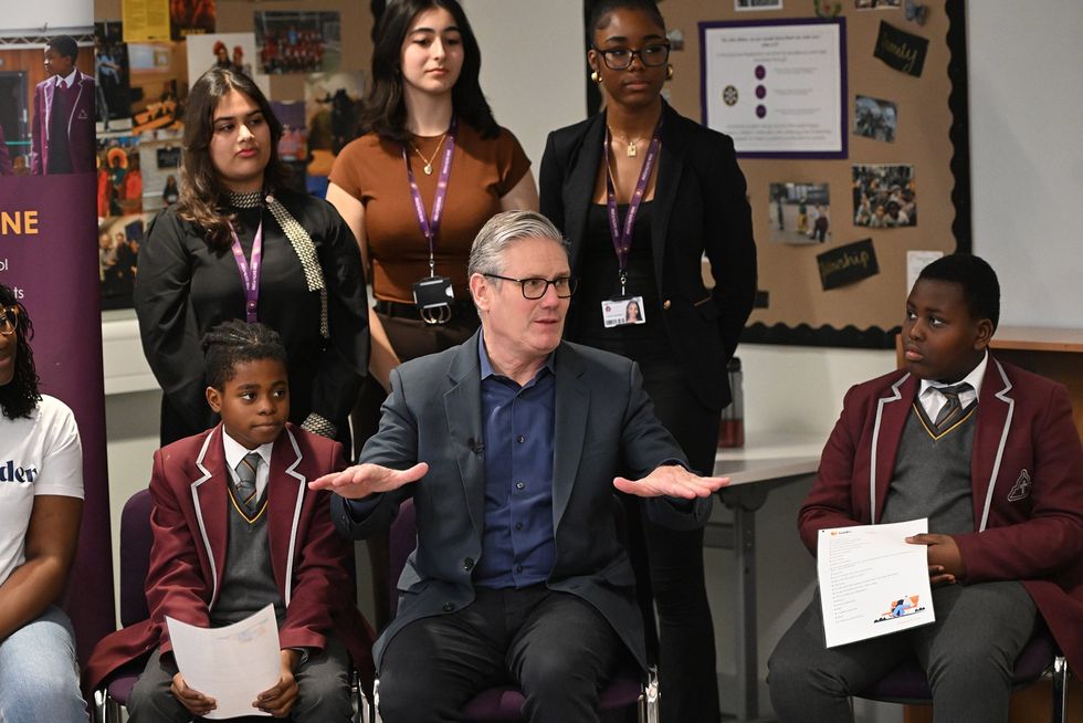 Sir Keir Starmer embarks on a visit to St Mary Magdalene school in London to meet with young people to discuss issues surrounding violence against women and girls