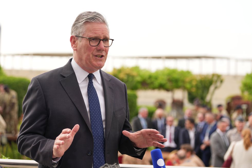 Sir Keir Starmer is currently in the Middle East