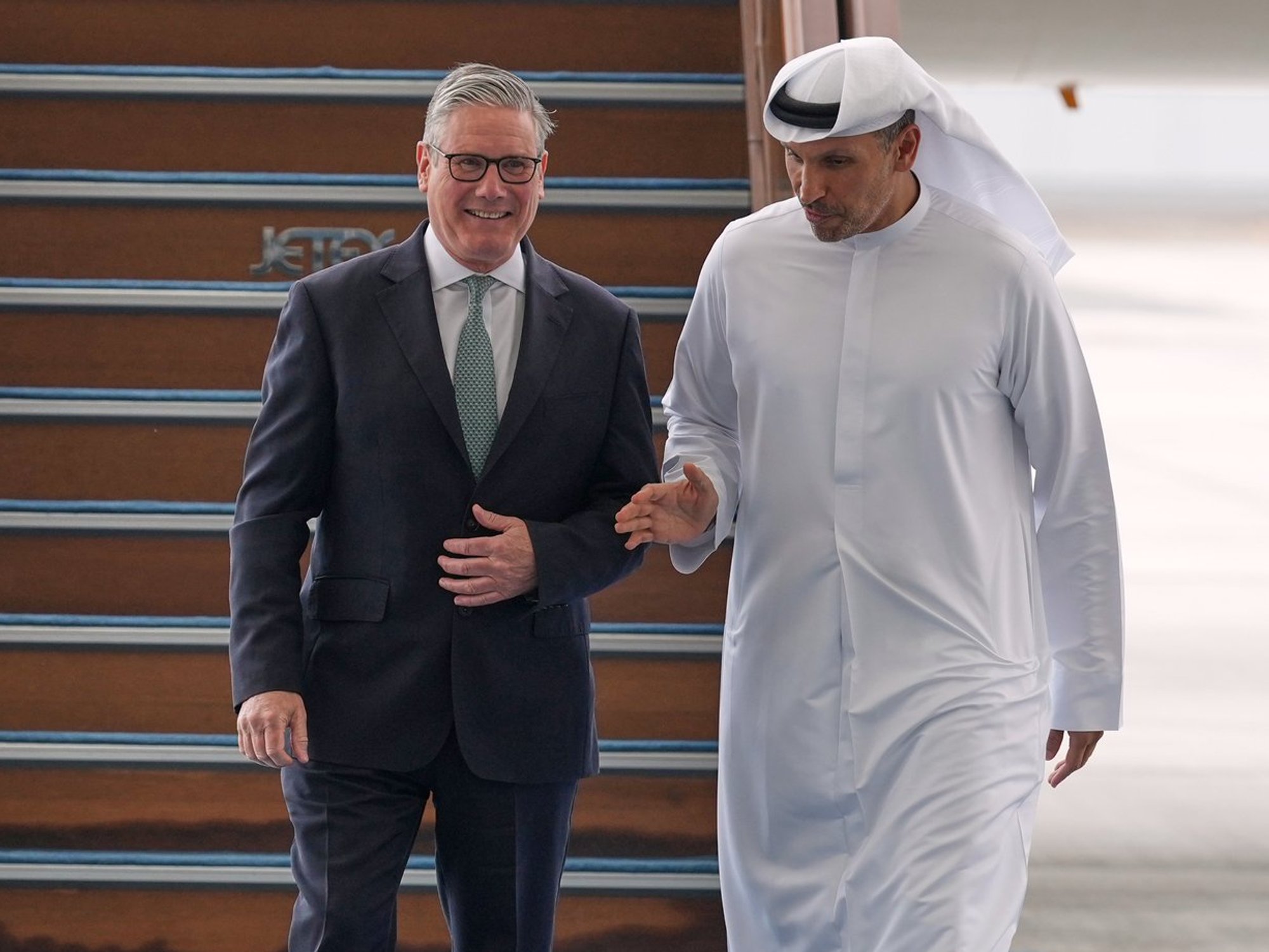 Sir Keir Starmer is in the Gulf today