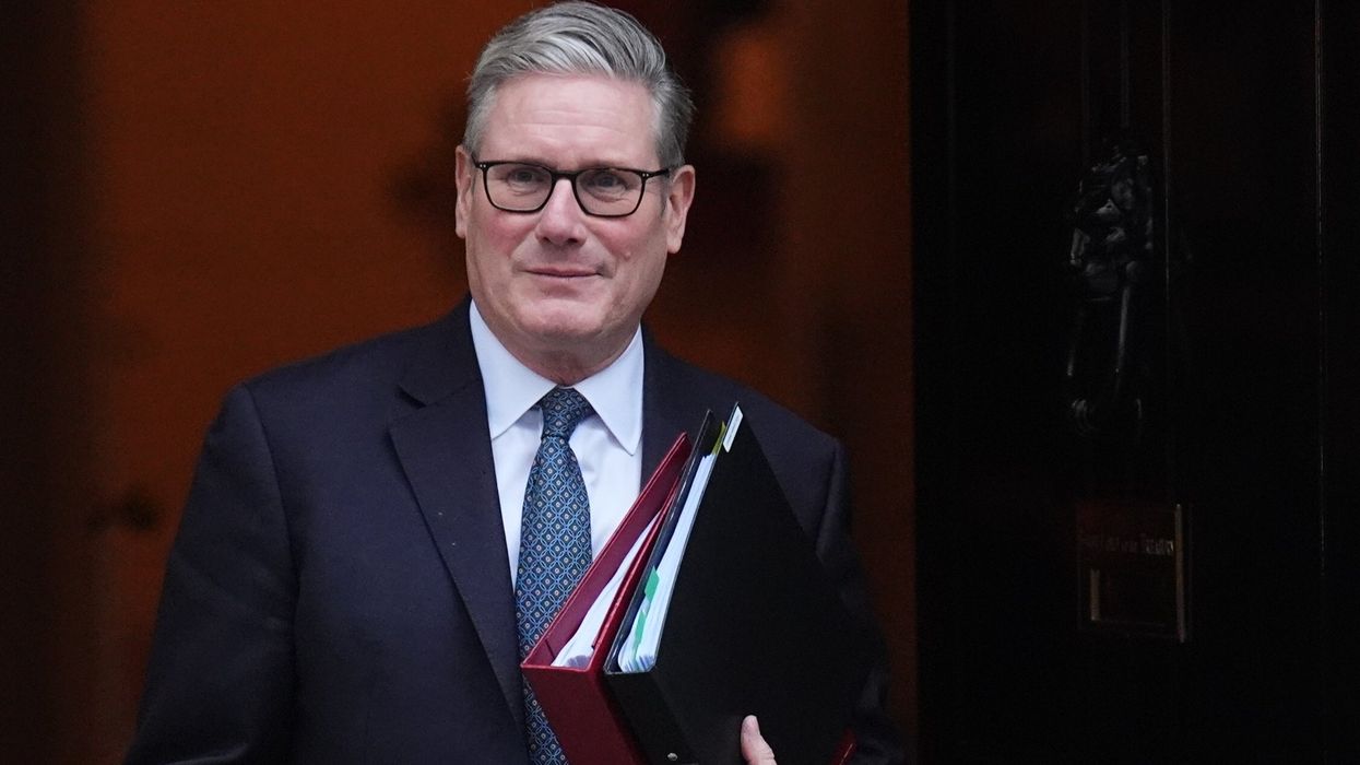Sir Keir Starmer leaving No10 on his way to PMQs