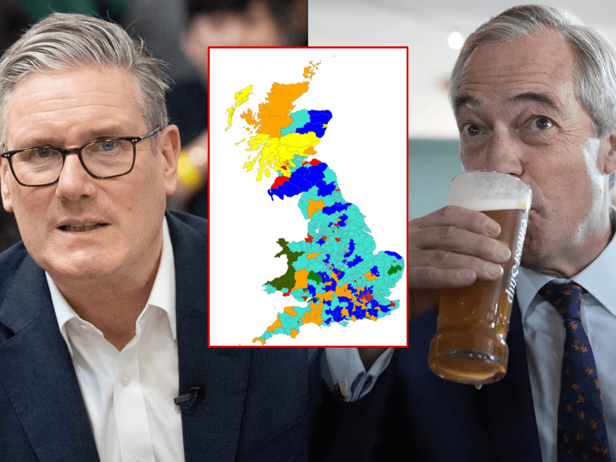 Sir Keir Starmer; Nigel Farage; April MRP poll from More in Common
