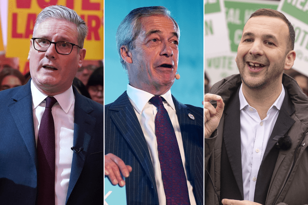 Sir Keir Starmer; Nigel Farage; Zack Polanski