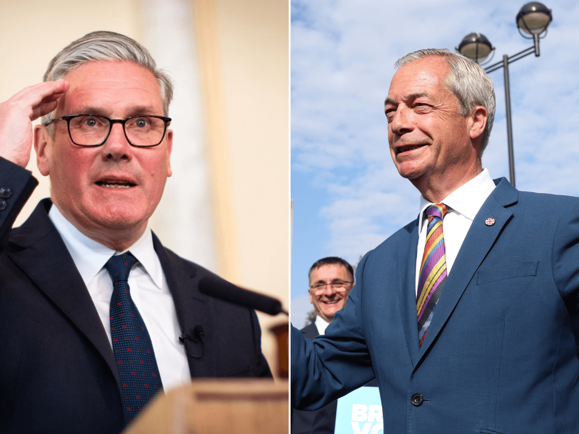 Sir Keir Starmer, Nigel Farage