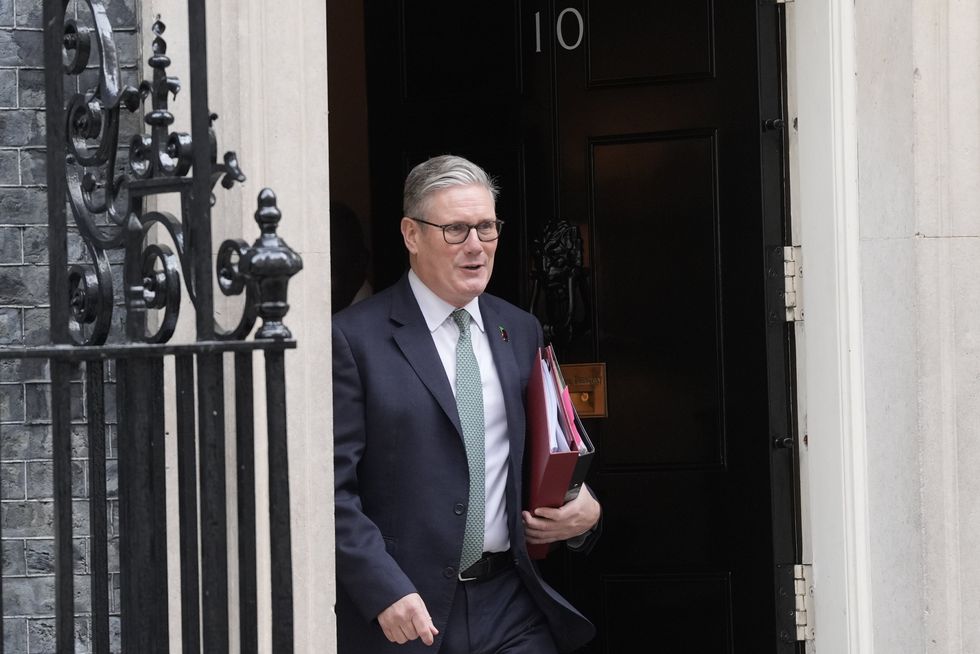 Sir Keir Starmer on his way to PMQs