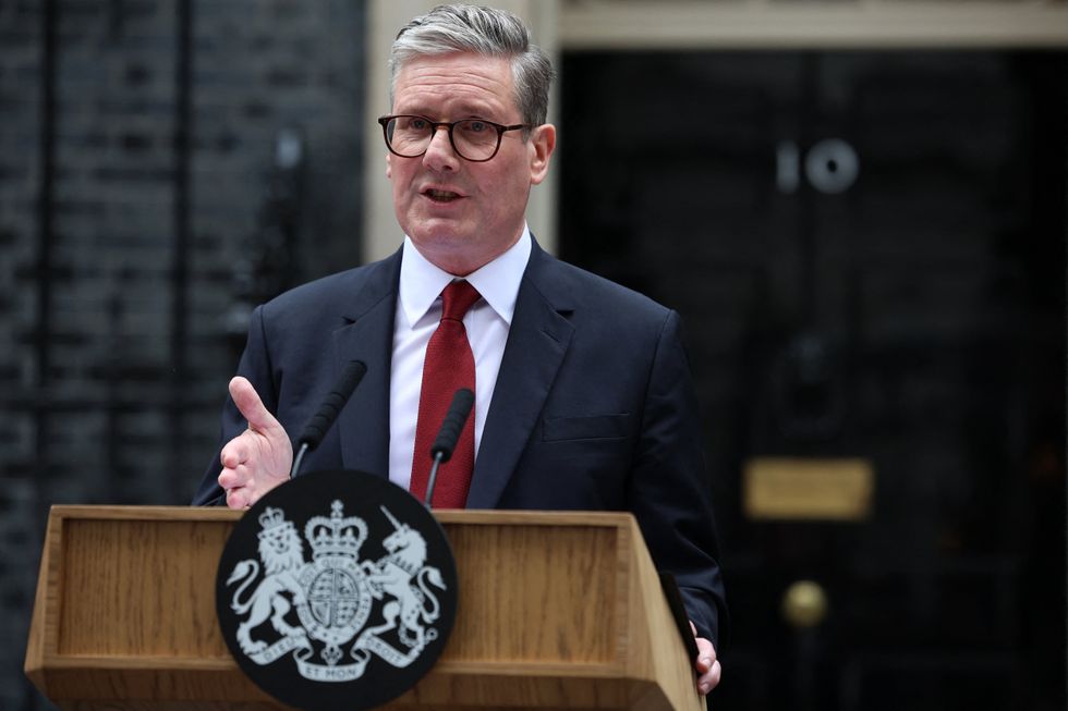 Sir Keir Starmer outside No10 after winning the 2024 General Election