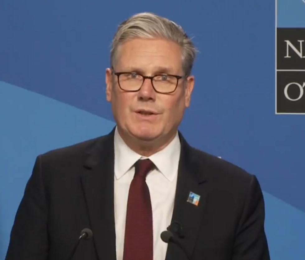 Sir Keir Starmer speaks at Nato summit