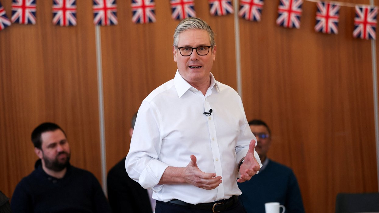 Sir Keir Starmer speaks to voters in Hertfordshire