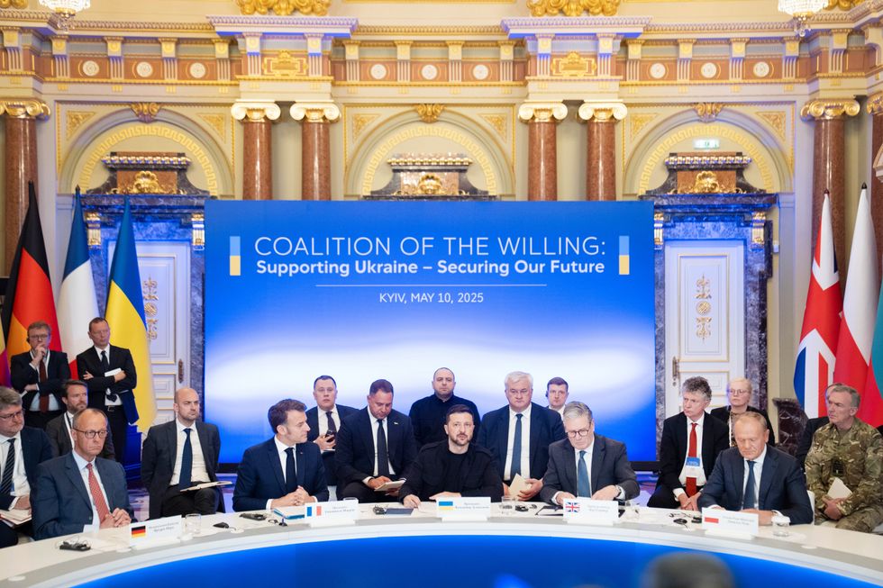 Sir Keir Starmer, Volodymyr Zelensky and other European leaders