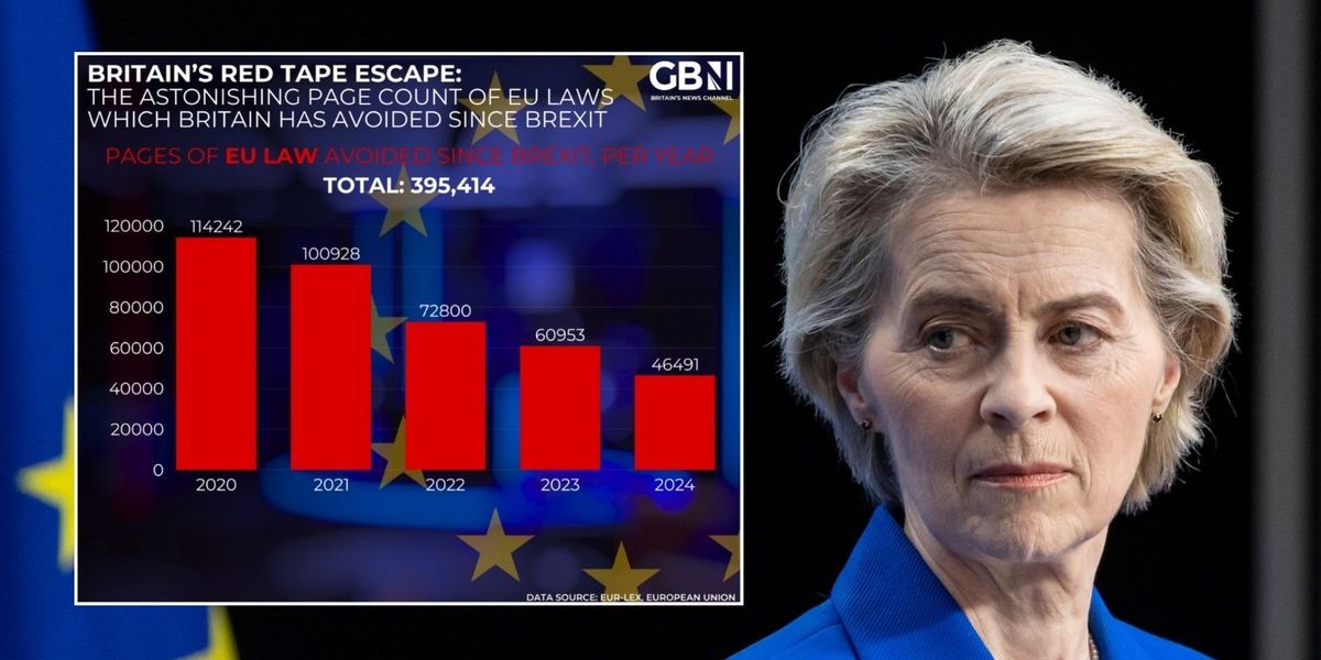 NextImg:Britain's red tape escape: The HUNDREDS OF THOUSANDS of pages in EU regulations the UK has dodged since Brexit