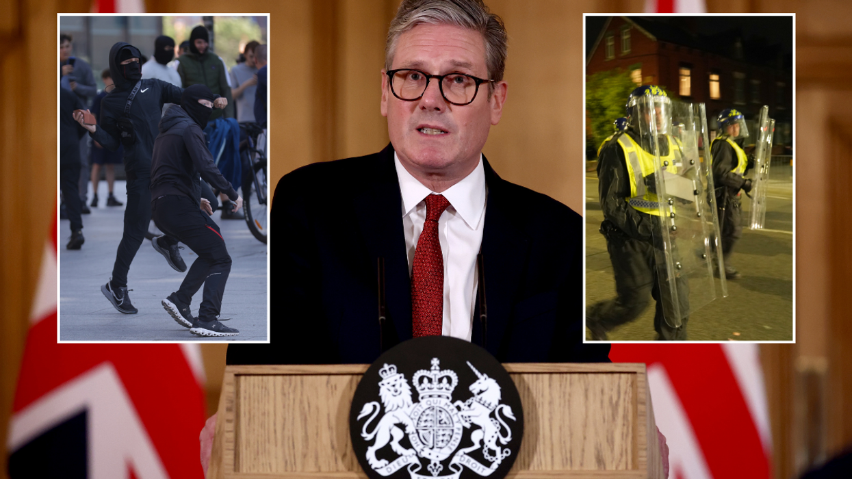 Sir Keir Starmer will work from Downing Street to combat the riots across the country